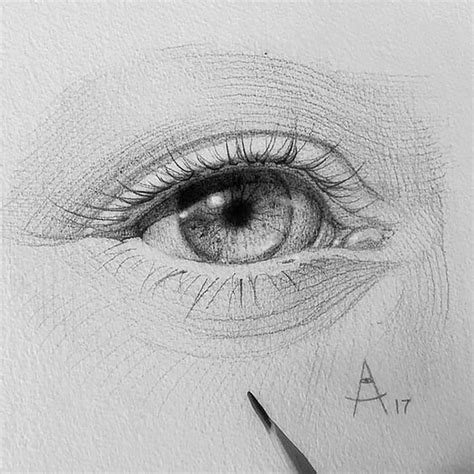 Realistic Eyeball Drawing