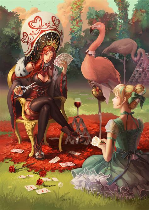 Alice and Queen of the Hearts by miasus on DeviantArt