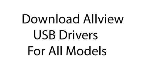 Download Allview USB Drivers All Models - YouTube