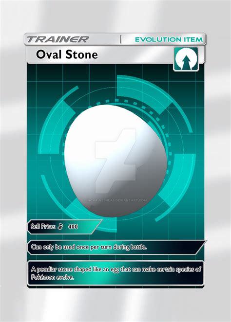 Evolve Item Card - Oval Stone by Nova-Nebulas on DeviantArt