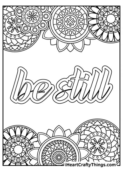 Stress Relief Coloring Pages (100% Free Printables)