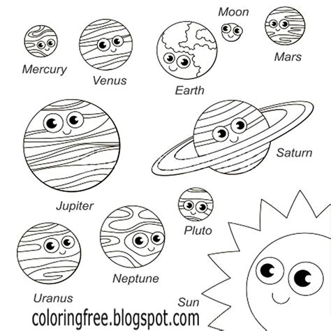 Free Coloring Pages Printable Pictures To Color Kids Drawing ideas: Planet and space solar ...