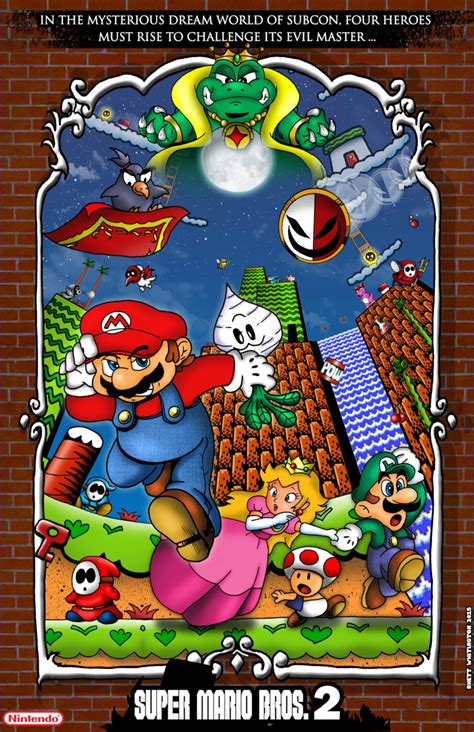 Super Mario Bros. 2 Poster - Etsy