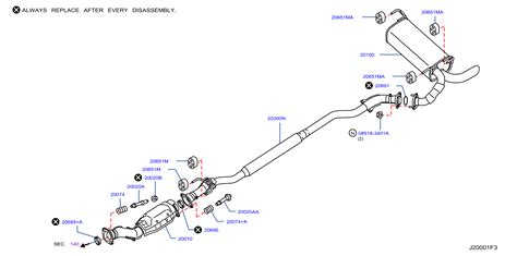 Nissan Juke Exhaust Muffler - 20100-3YW3A | Murfreesboro Nissan ...