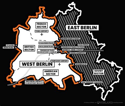 East Berlin Wall Map