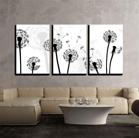 3 Piece Canvas Wall Art - Black and... - Canvas Art