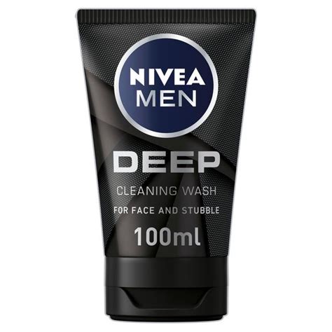 NIVEA MEN Deep Charcoal Face Wash 100ml from Ocado