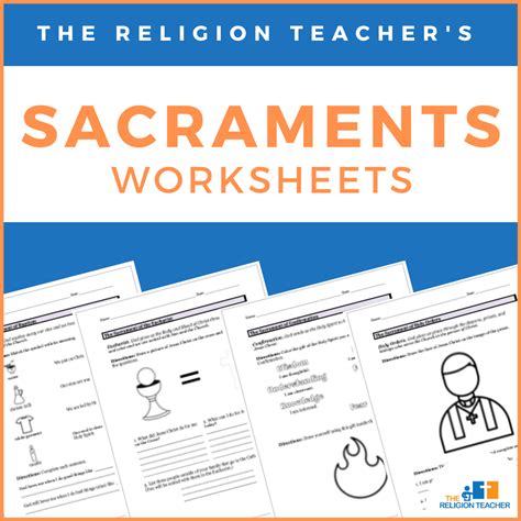 The Religion Teacher's Seven Sacrament Worksheets for Kids | The Religion Teacher | Catholic ...