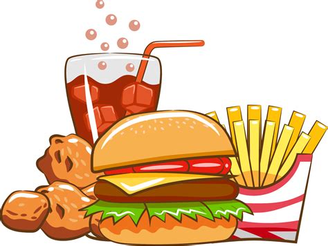 Fast food vector clipart design png graphic clipart design 19607567 PNG