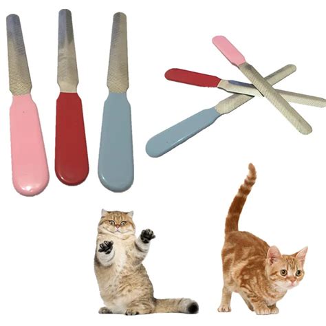 1PC Stainless Steel Cat Nail File Chinchilla Cat Claw Care Tool Pet Dog Paw Nail Clipper Puppy ...