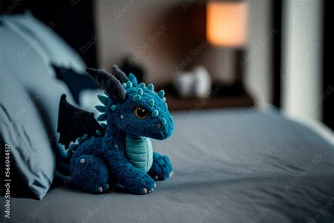 Little cute dragon plushie toy Stock Illustration | Adobe Stock