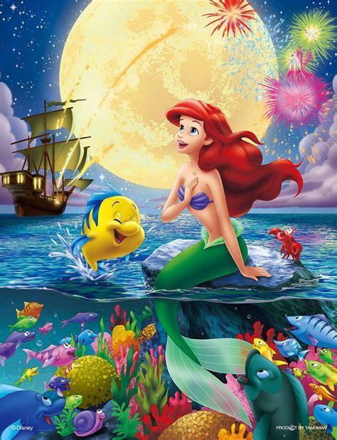 The Little Mermaid Ariel And Flounder Wallpaper