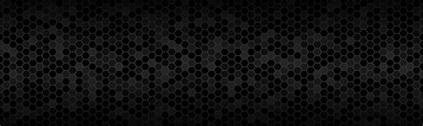 Dark widescreen header with hexagons with different transparencies Modern black geometric design ...