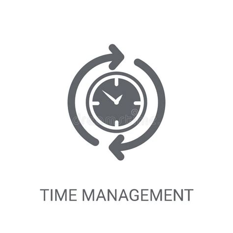 Time Management Icon. Trendy Time Management Logo Concept on Whi Stock ...