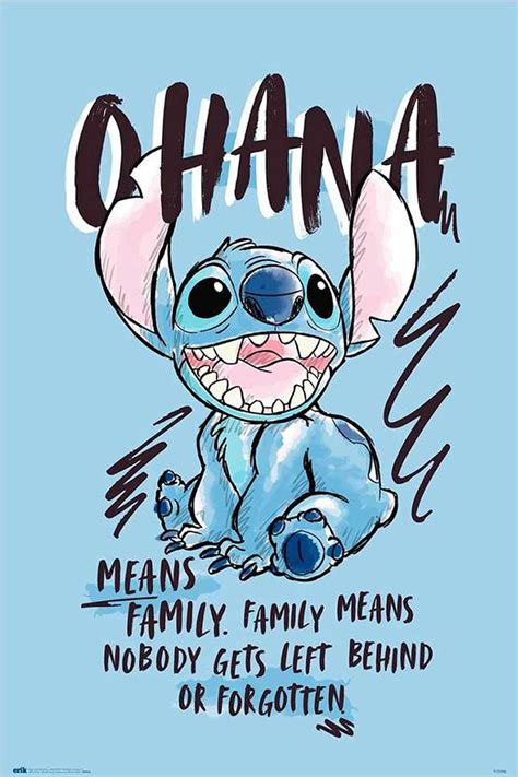 Buy Lilo & Stitch - TV Show (Ohana Means Family) (Size: 24" x 36") Online at desertcartINDIA