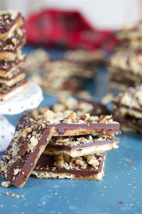 Insanely Easy Saltine Cracker Toffee Recipe - The Suburban Soapbox