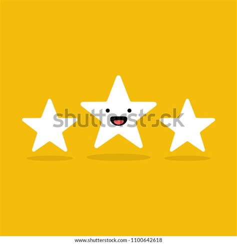 Three Stars Smiling Happy Emoji Icon Stock Vector (Royalty Free) 1100642618 | Shutterstock