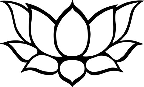 lotus flower clipart black white 20 free Cliparts | Download images on Clipground 2024