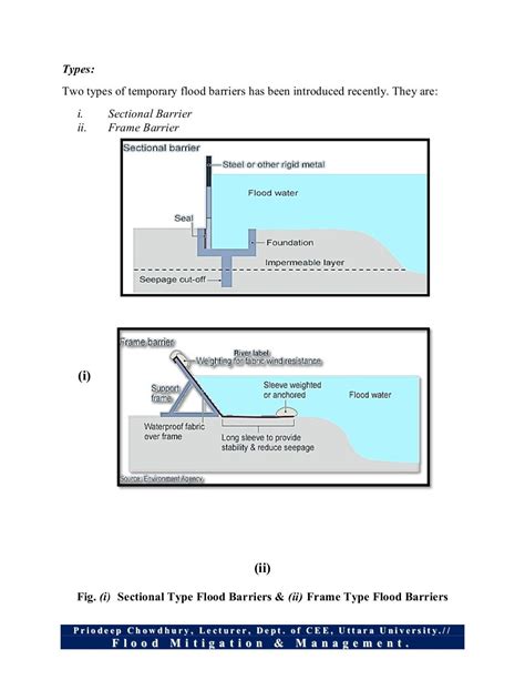 Structural flood control options