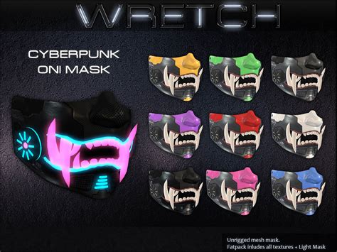 Cyberpunk Oni Mask – Wretch second life