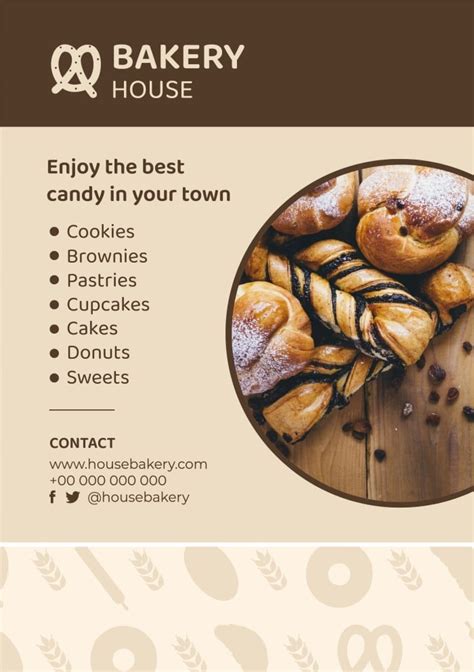 Free Bakery Flyer templates to personalize I Wepik