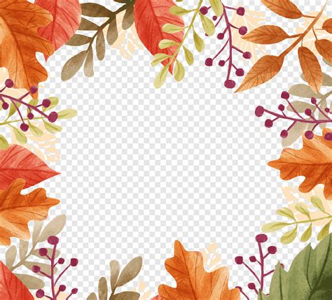 Free download | Brown floral border illustration, Autumn Craft Fair, Beautiful autumn leaves ...