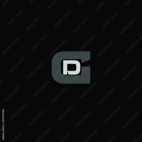 Creative Professional Trendy and Minimal Letter DG GD Logo Design in Black and White Color ...