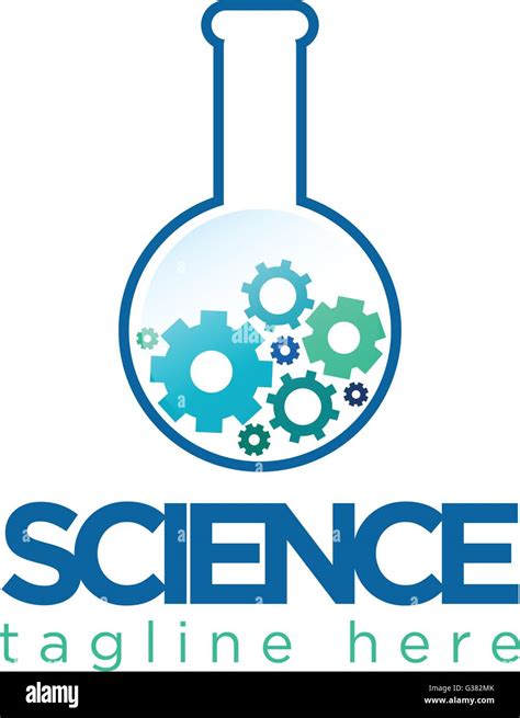 Science logo design with gears inside Stock Vector Image & Art - Alamy