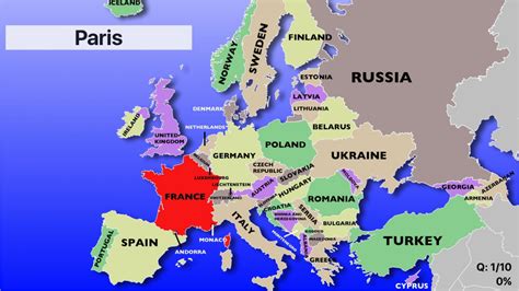 Blank Europe Map Quiz Printable - Printable Maps