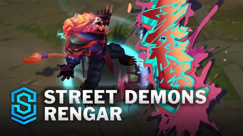 Street Demons Rengar Skin Spotlight - Pre-Release - PBE Preview - League of Legends - YouTube