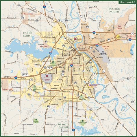 Shreveport Map | Color 2018