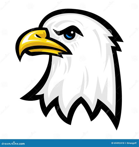 Bald Eagle Bird Head Stock Vector - Image: 69492418