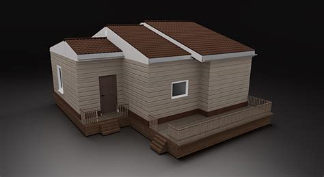 3D Simple House model - Blender Market