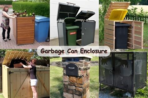 20 DIY Garbage Can Enclosure Ideas: Tidying Outdoor Space