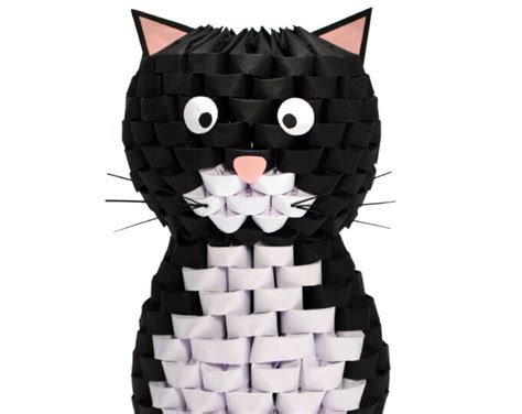 3D Origami Cat - Etsy