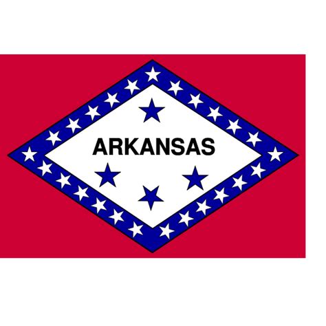 Vector flag of Arkansas | Free SVG