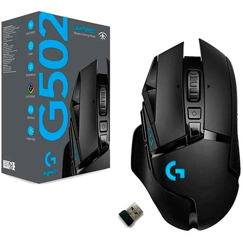 MOUSE LOGITECH G502 WIRELESS GAMING LIGHTSPEED BLACK (PN:910-005565 ...