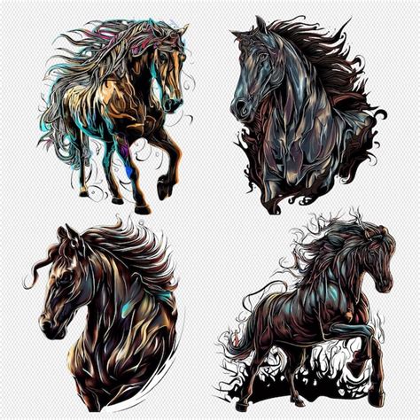 Premium PSD | Art horse