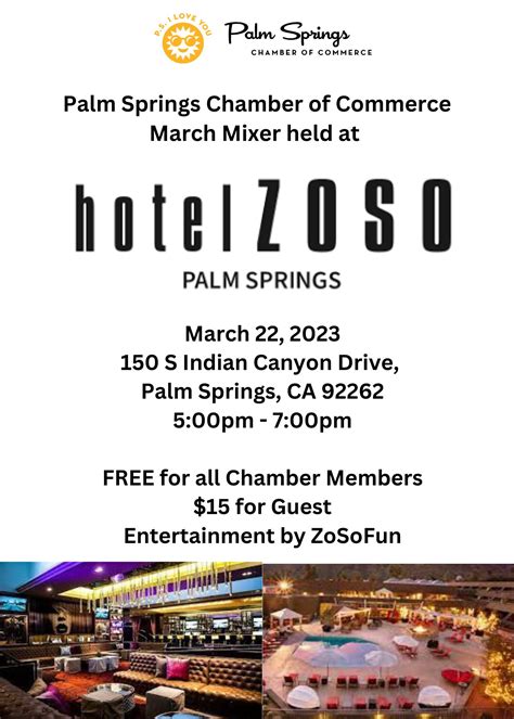 Monthly Mixer held at Hotel Zoso | Palm Springs Chamber