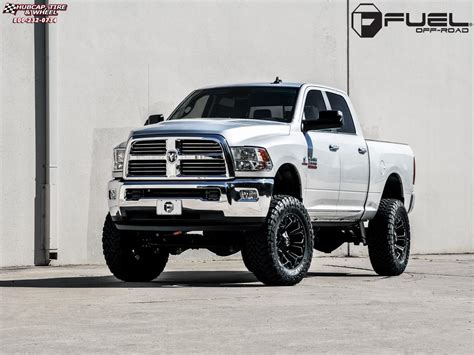 Dodge Ram 2500 Fuel Assault D546 Wheels Black & Milled