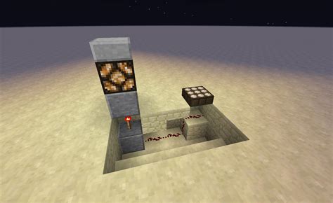 minecraft - Powering a Redstone Lamp on top of a Piston - Arqade