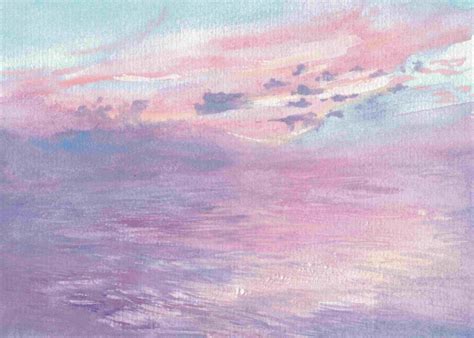 Watercolor Ocean Sunset at PaintingValley.com | Explore collection of Watercolor Ocean Sunset