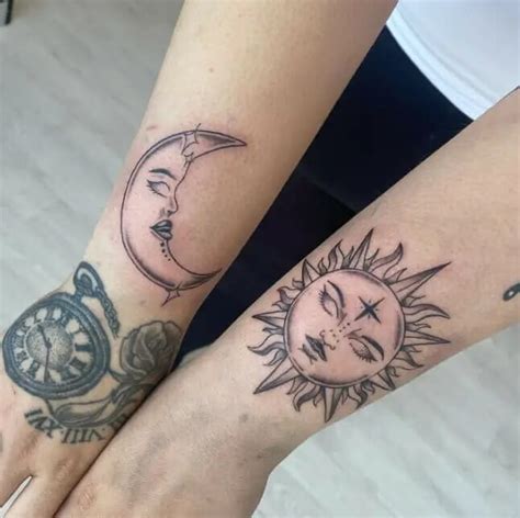 55 Sun and Moon Tattoo Concepts Celebrating Celestial Unity - Psycho Tats