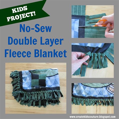 Create Kids Couture: Kid Project: No-Sew Double Layer Fleece Blanket with Ties