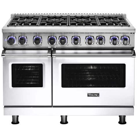 Viking - Freestanding Double Oven Gas Range - White at Pacific Sales