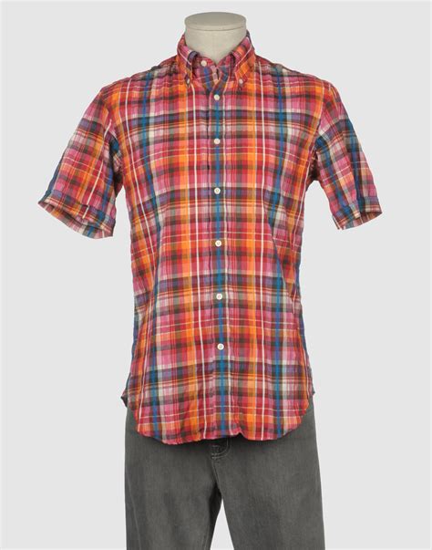 Lyst - Arrow Short Sleeve Shirt in Red for Men