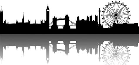 London Skyline Silhouette Template : London Skyline, London Skyline Silhouette, London ...