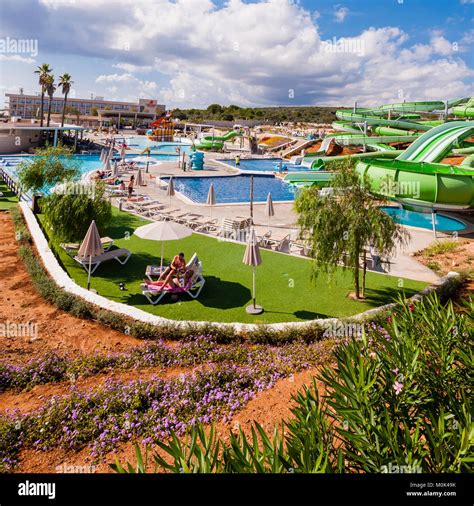 Splash World water park at Hotel Sur Menorca in the small village of Biniancolla-Punta Prima ...