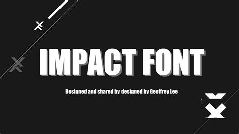 Impact Font Svg