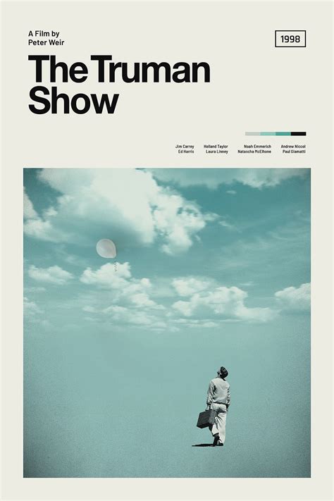 The Truman Show Minimalist Poster Truman Show Poster Jim - Etsy in 2023 | Movie posters vintage ...